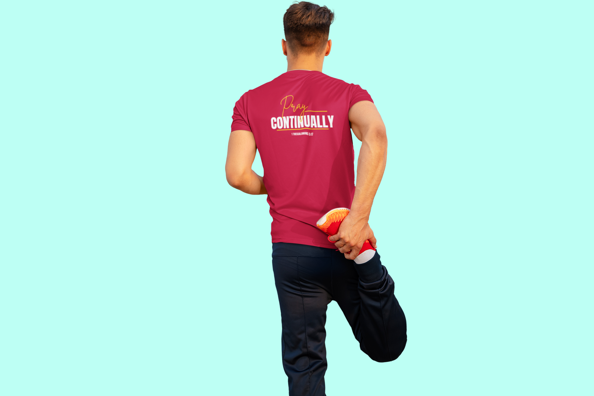 Pray Continually Shirt, 1 Thessalonians 5:17 Christian T-Shirt, Bible Verse Tee, Faith Based Apparel, Religious Inspirational Shirt