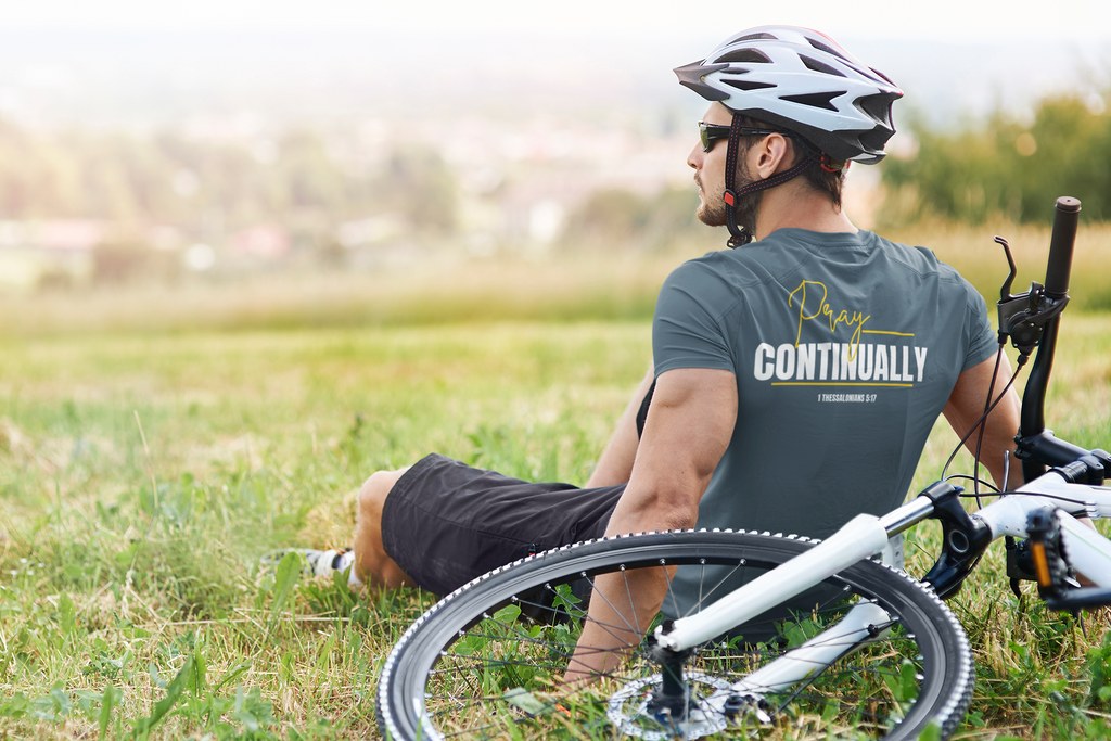 Pray Continually Shirt, 1 Thessalonians 5:17 Christian T-Shirt, Bible Verse Tee, Faith Based Apparel, Religious Inspirational Shirt