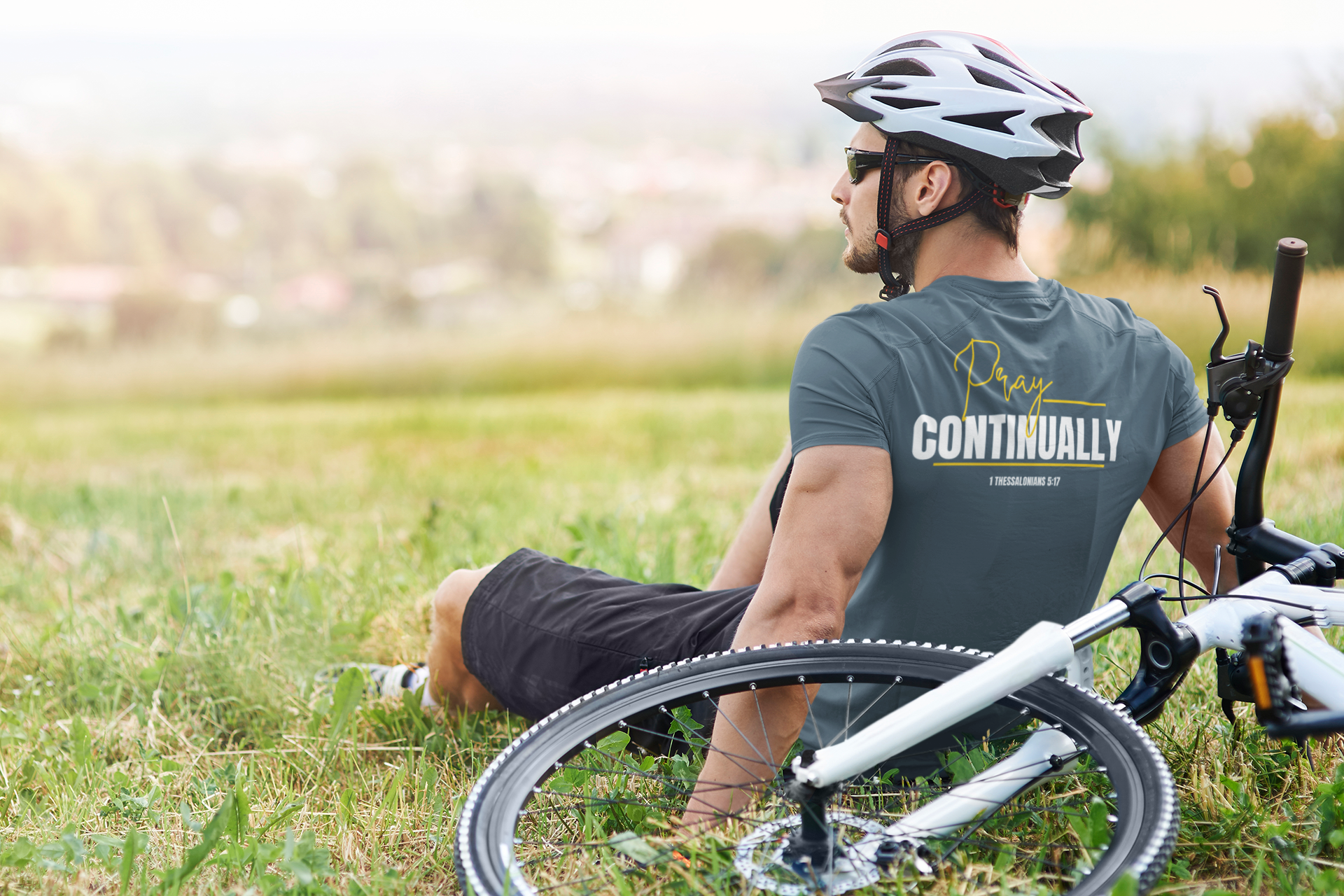 Pray Continually Shirt, 1 Thessalonians 5:17 Christian T-Shirt, Bible Verse Tee, Faith Based Apparel, Religious Inspirational Shirt