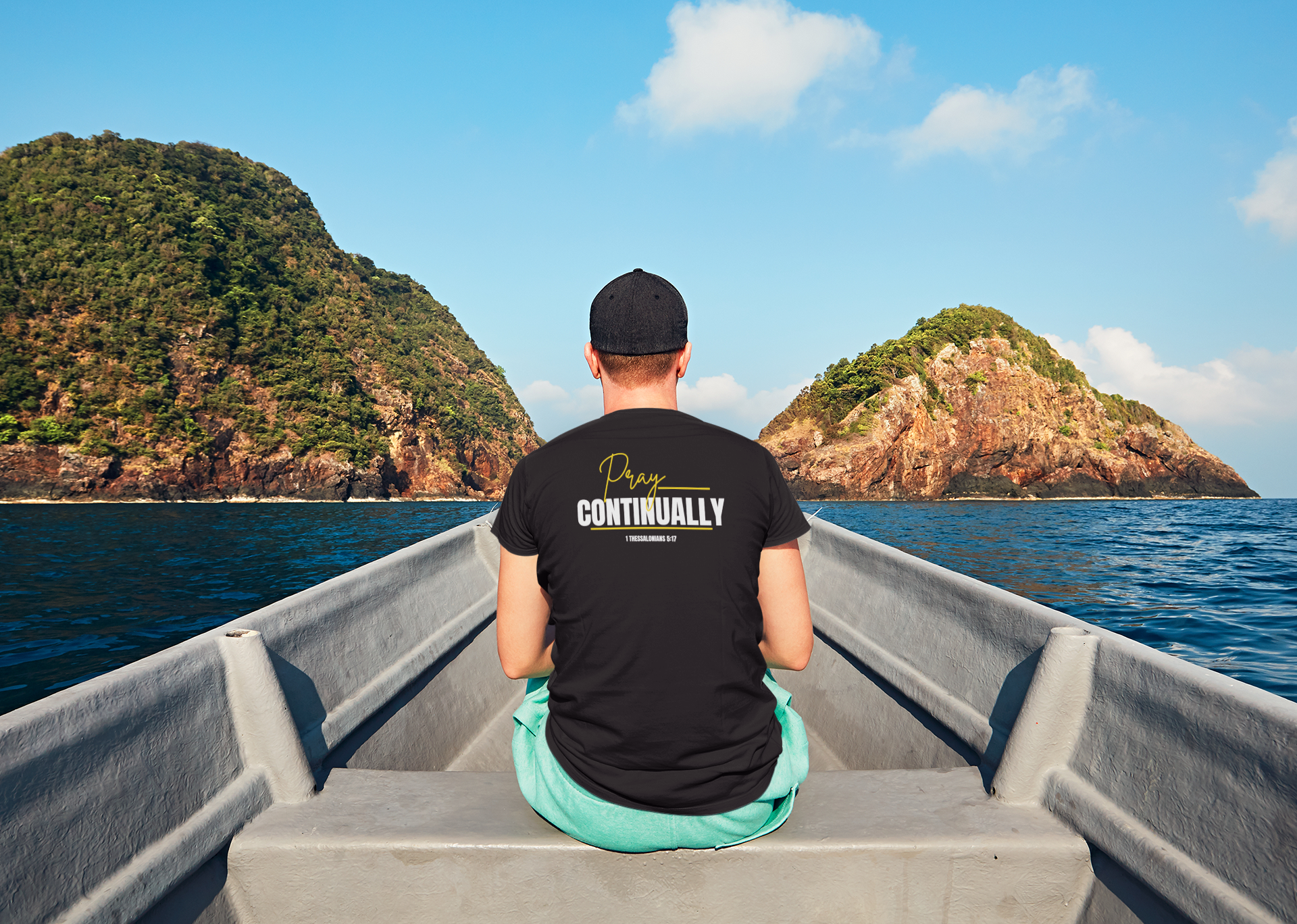 Pray Continually Shirt, 1 Thessalonians 5:17 Christian T-Shirt, Bible Verse Tee, Faith Based Apparel, Religious Inspirational Shirt