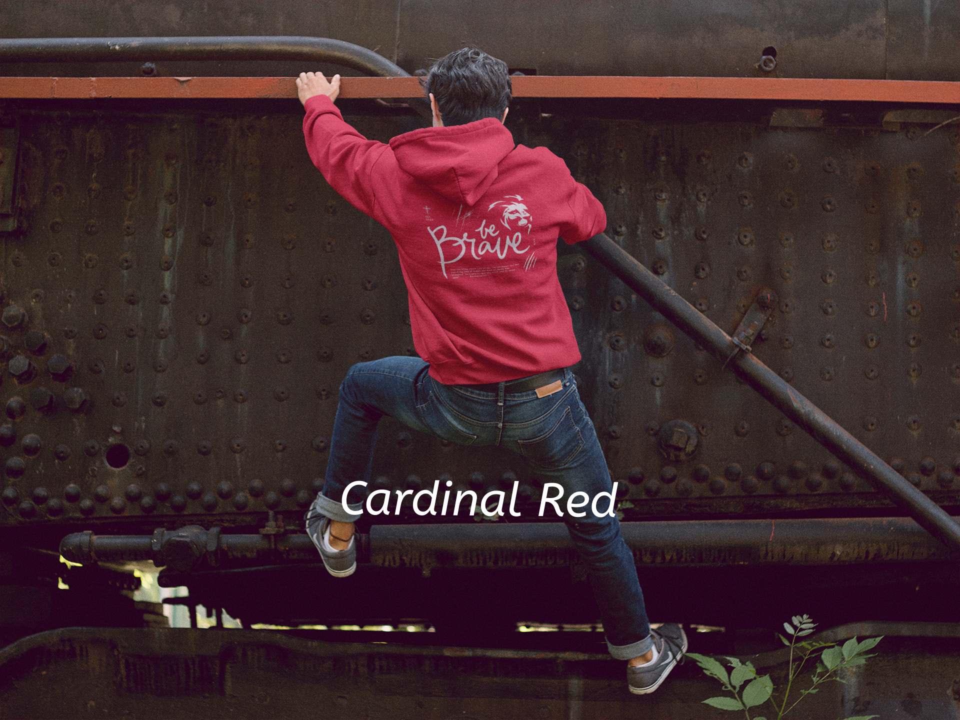 Be Brave Hoodie – Revelation 5:5 Christian Hoodie | Gildan 18500 Unisex Faith Sweatshirt