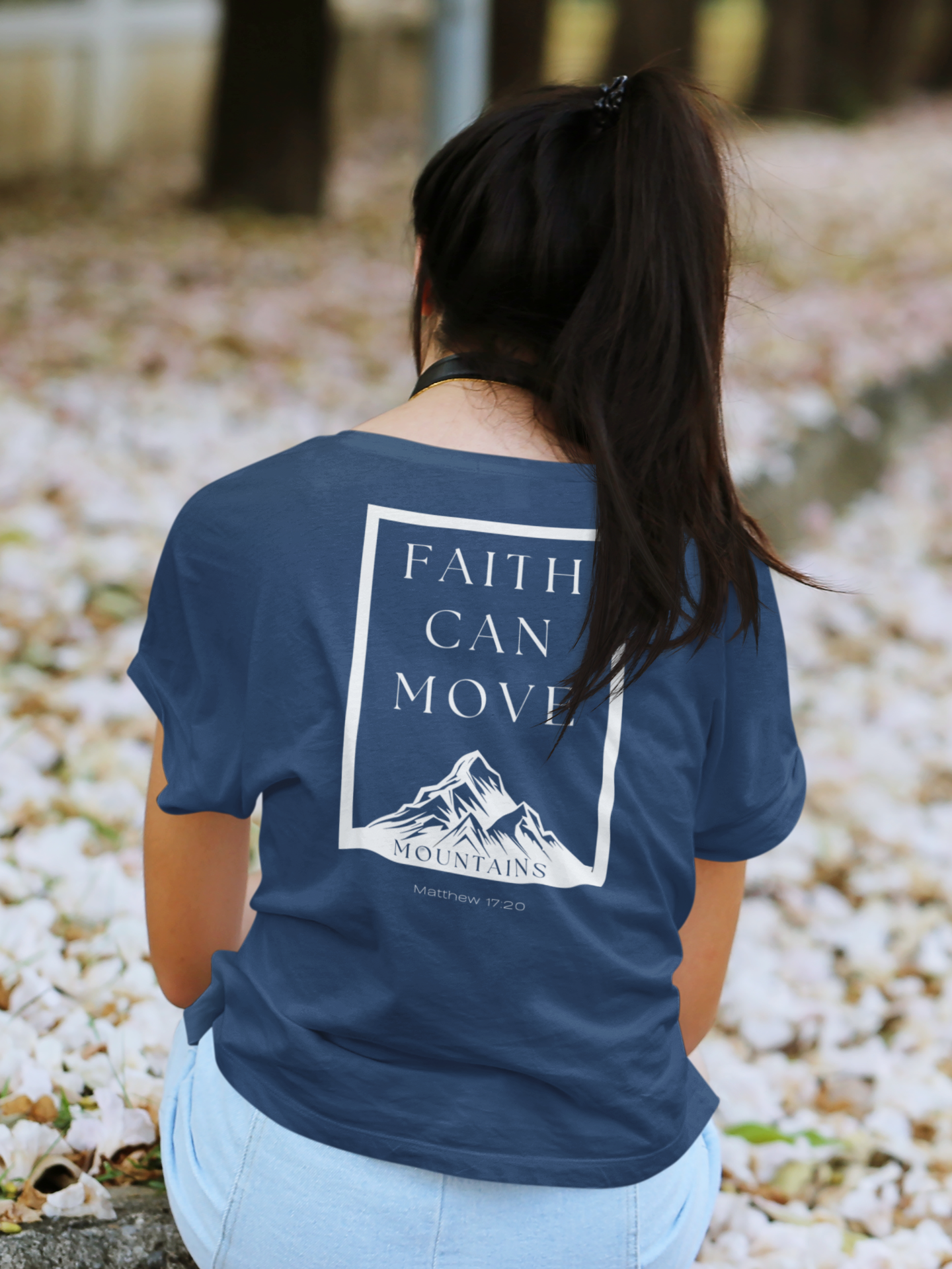 Faith Can Move Mountains T-Shirt – Christian Comfort Colors 1717 Inspirational Tee
