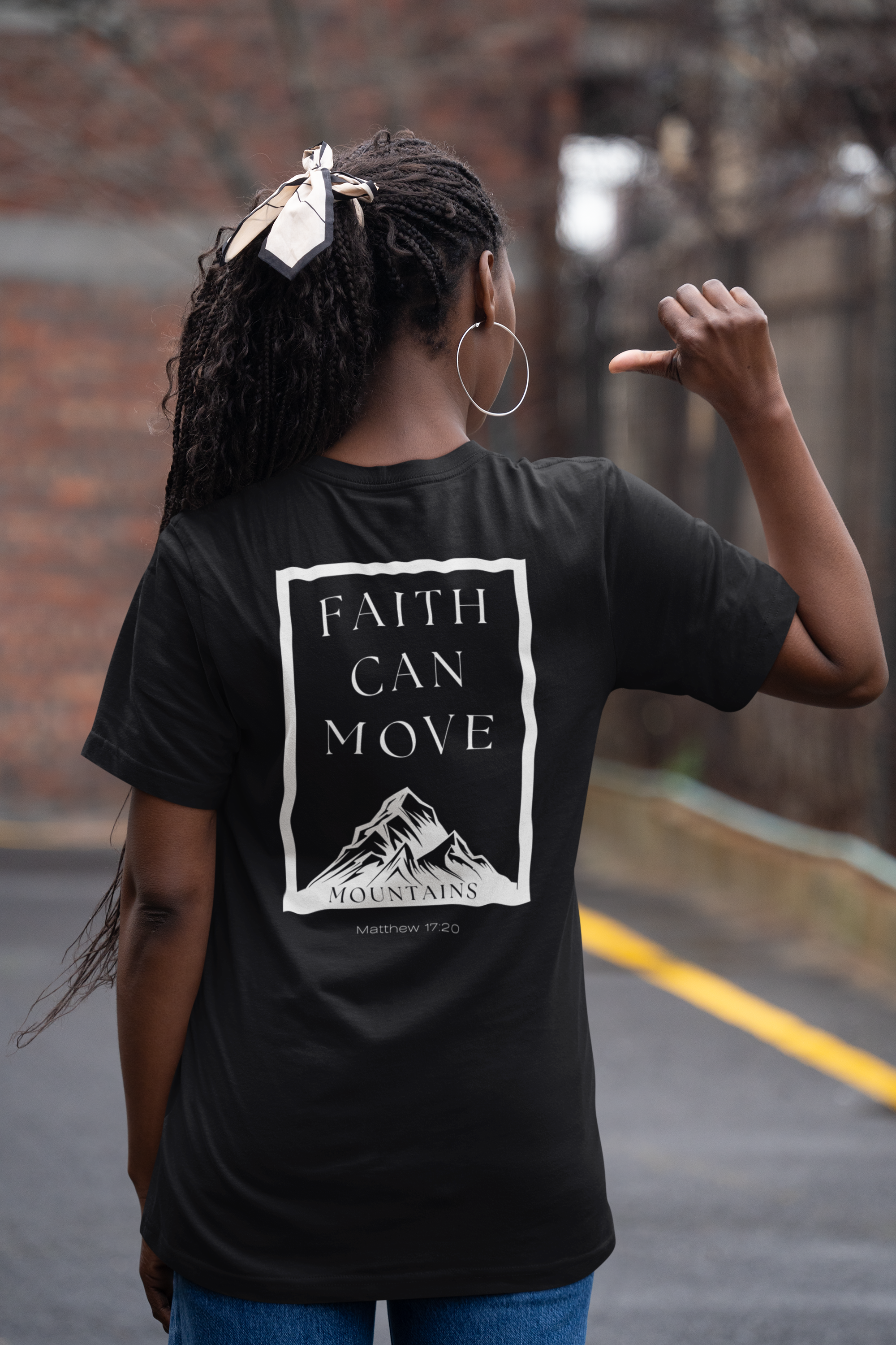 Faith Can Move Mountains T-Shirt – Christian Comfort Colors 1717 Inspirational Tee