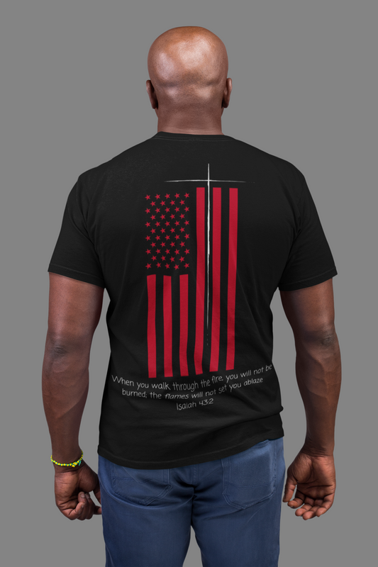 When You Walk Through Fire T-Shirt – Isaiah 43:2 Scripture Tee | Christian Faith Shirt