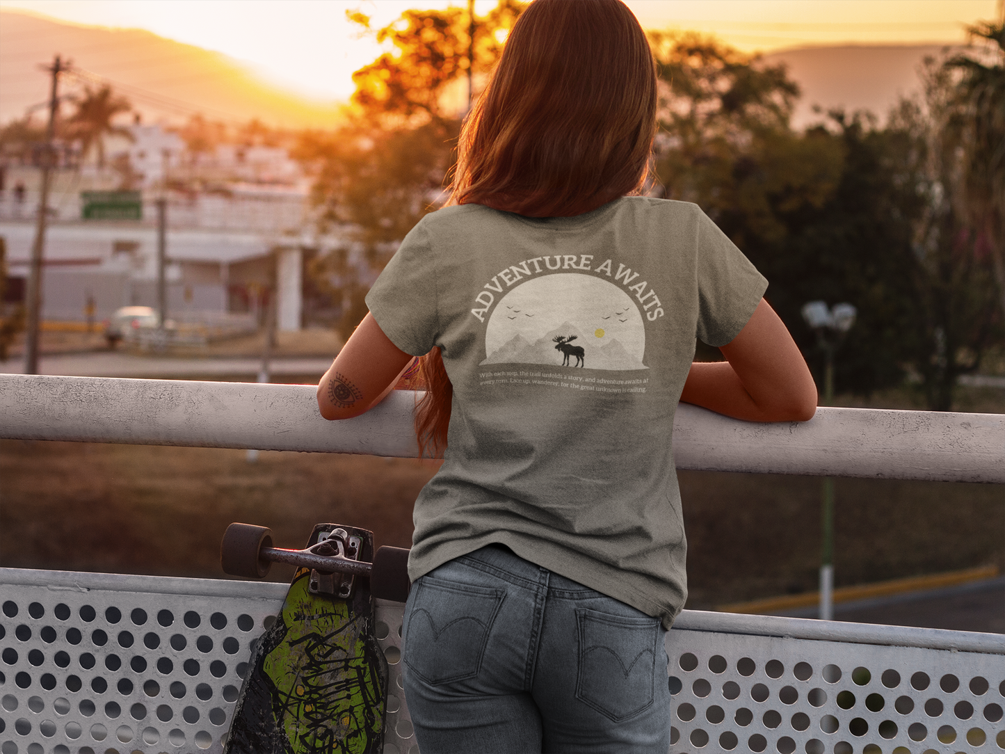 Adventure Awaits T-Shirt – Unisex Graphic Tee | Bella+Canvas 3001