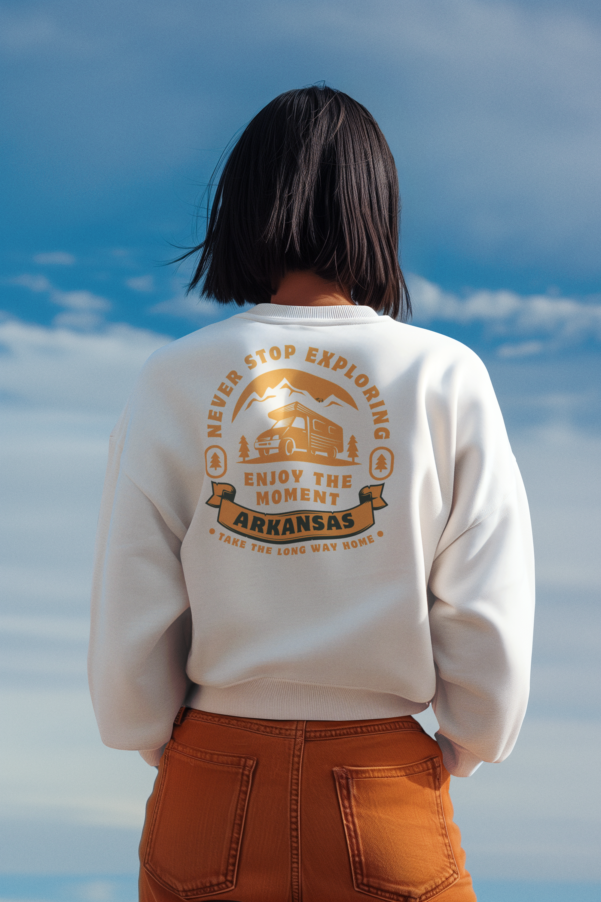 Arkansas Adventure Sweatshirt, Never Stop Exploring Shirt, Comfort Colors Crewneck, Enjoy the Moment Outdoor Sweatshirt, Arkansas Gift