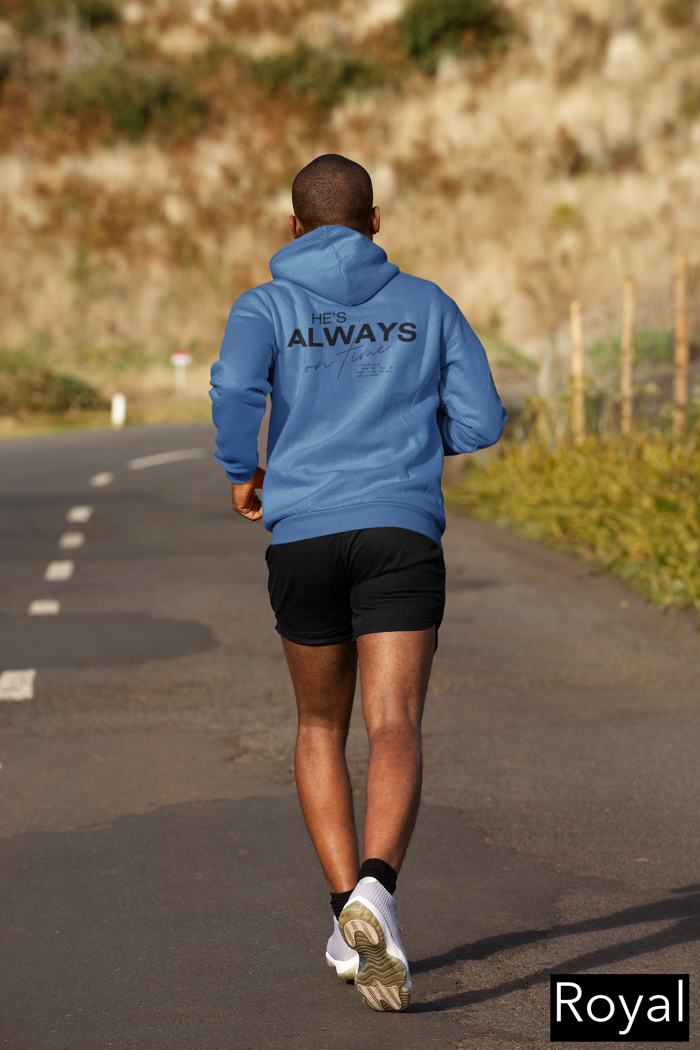 He’s Always On Time Christian Hoodie – Isaiah 60:22 Faith Sweatshirt | Gildan SF500 Hoodie
