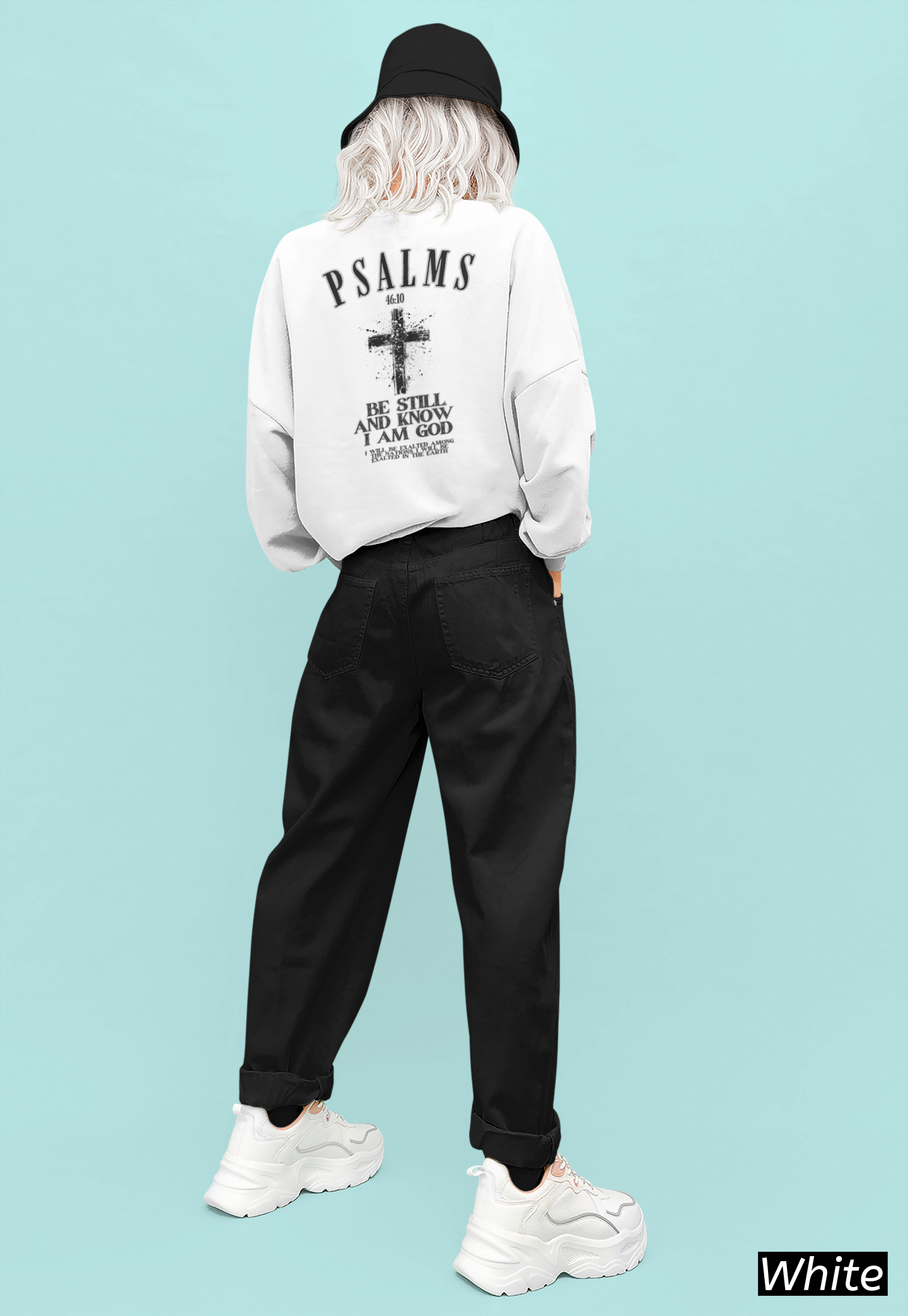 Be Still and Know Shirt Psalm 46:10, Comfort Colors 1566 Sweatshirt, Christian Bible Verse Sweatshirt, Faith Based Christian Apparel