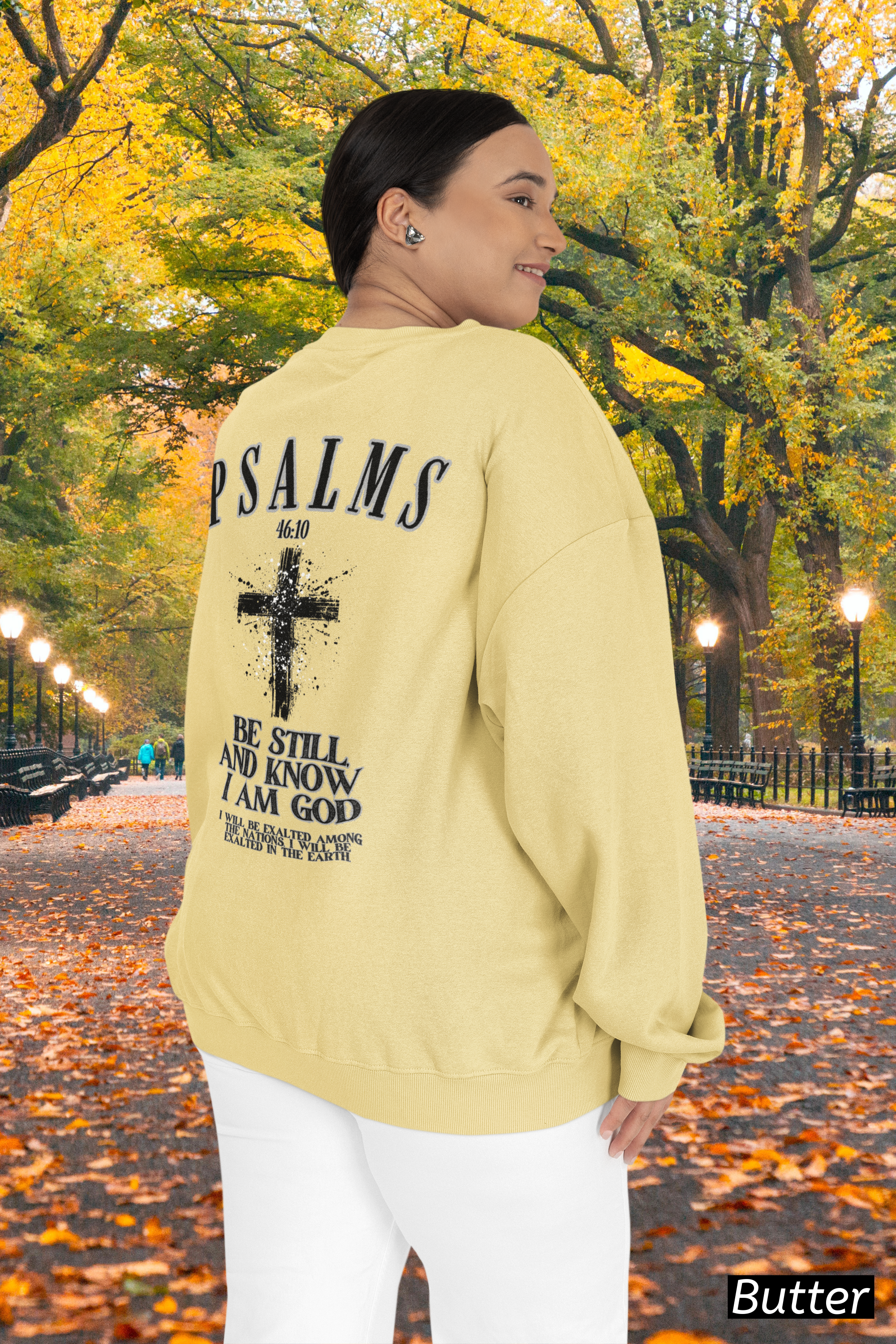 Be Still and Know Shirt Psalm 46:10, Comfort Colors 1566 Sweatshirt, Christian Bible Verse Sweatshirt, Faith Based Christian Apparel