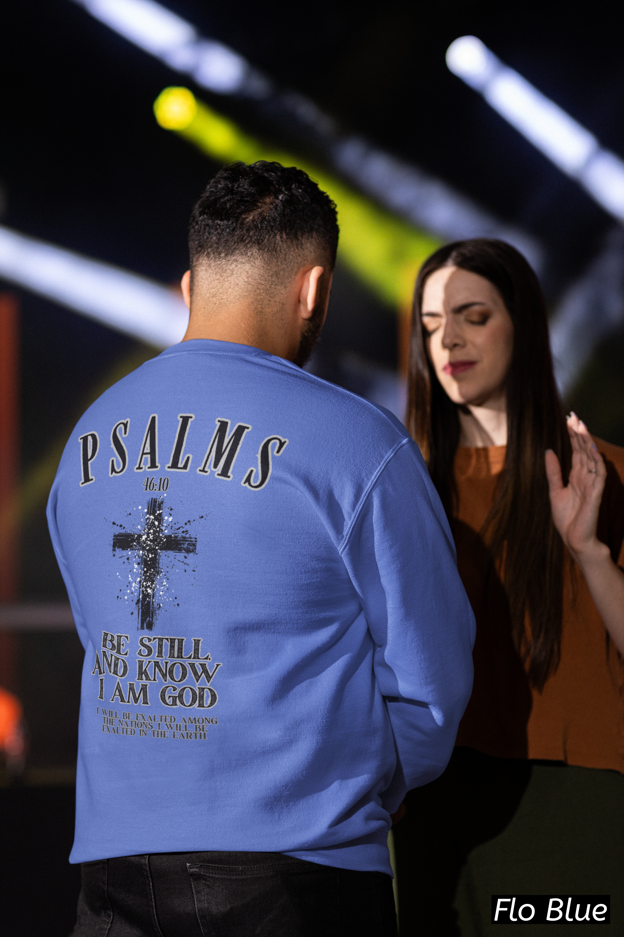 Be Still and Know Shirt Psalm 46:10, Comfort Colors 1566 Sweatshirt, Christian Bible Verse Sweatshirt, Faith Based Christian Apparel