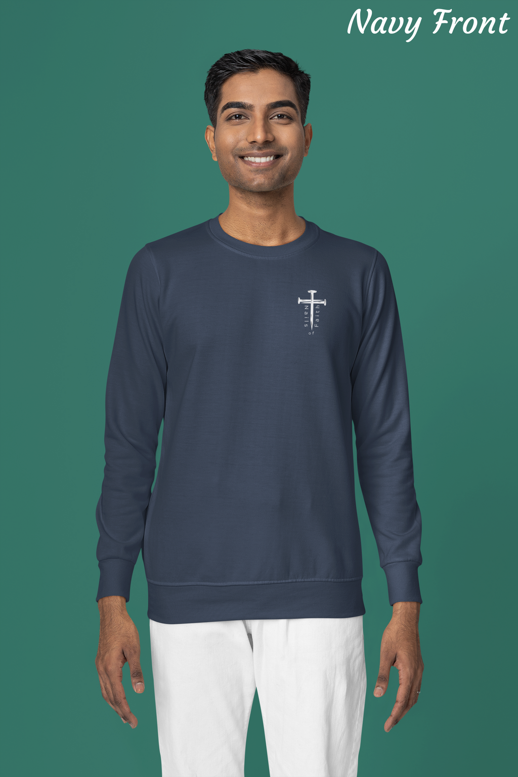 Fearless Lion Sweatshirt – Psalms 56:3 - Unisex Heavy Blend Crewneck with Inspirational Design