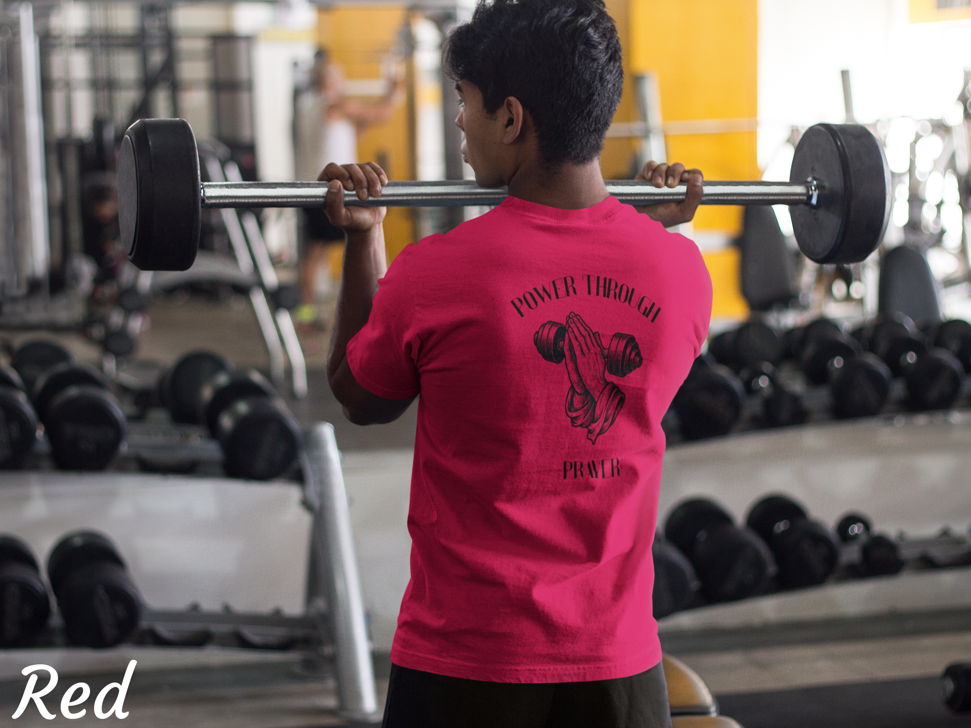 Power Through Prayer Shirt, Christian Motivational T-Shirt, Faith Based Apparel, Religious Inspirational Tee, Gildan 5000 Christian Gift