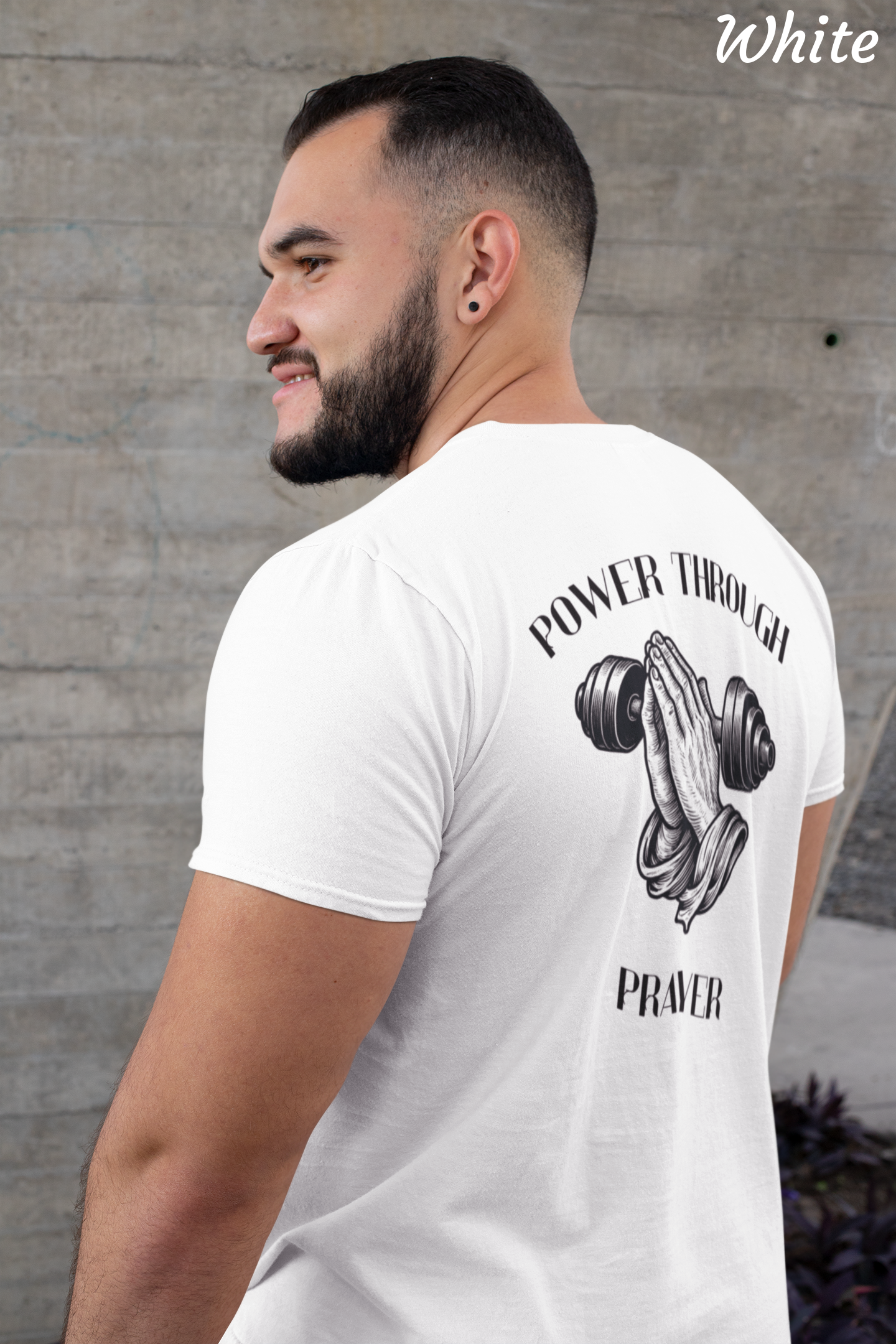 Power Through Prayer Shirt, Christian Motivational T-Shirt, Faith Based Apparel, Religious Inspirational Tee, Gildan 5000 Christian Gift