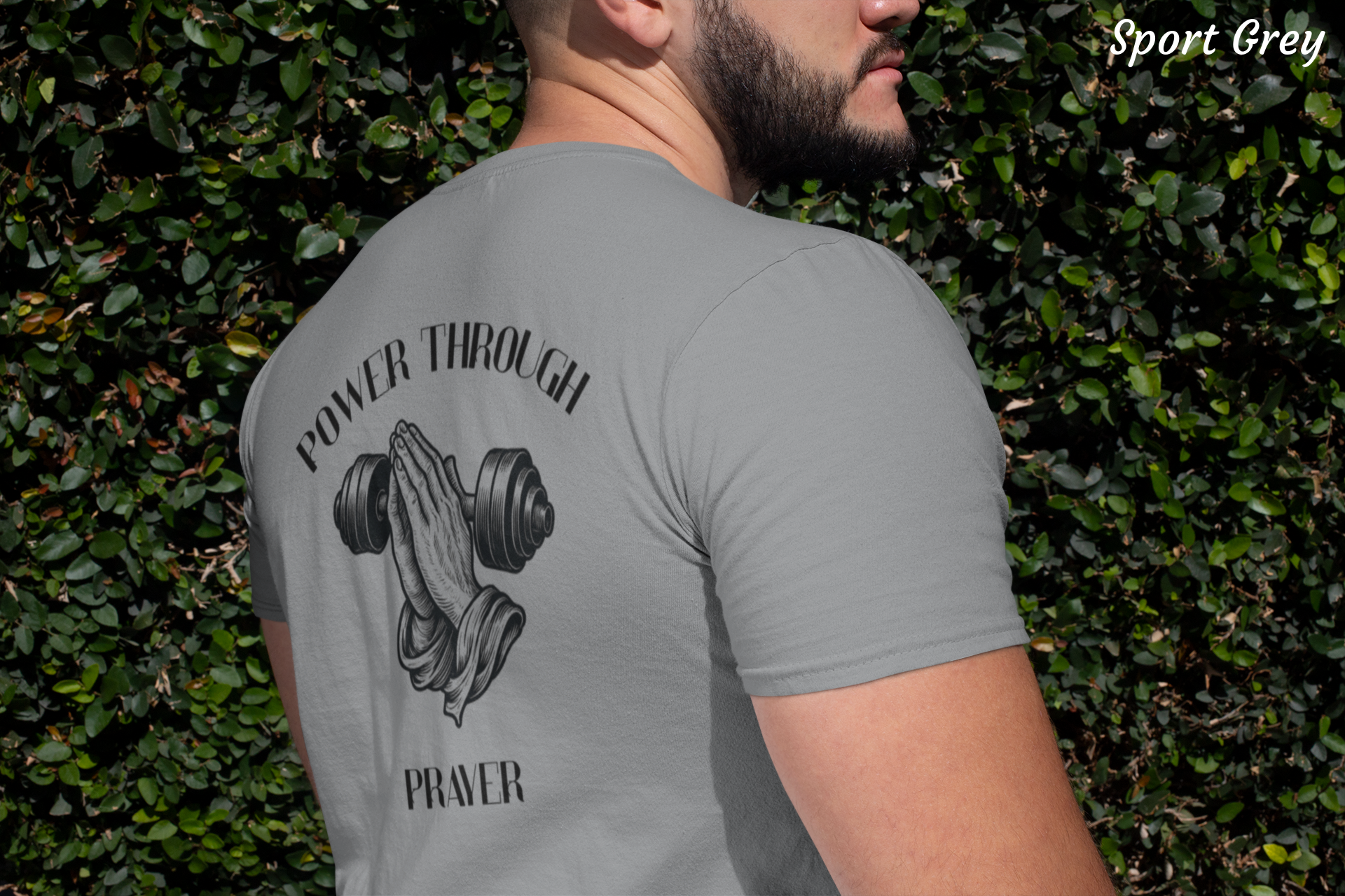 Power Through Prayer Shirt, Christian Motivational T-Shirt, Faith Based Apparel, Religious Inspirational Tee, Gildan 5000 Christian Gift