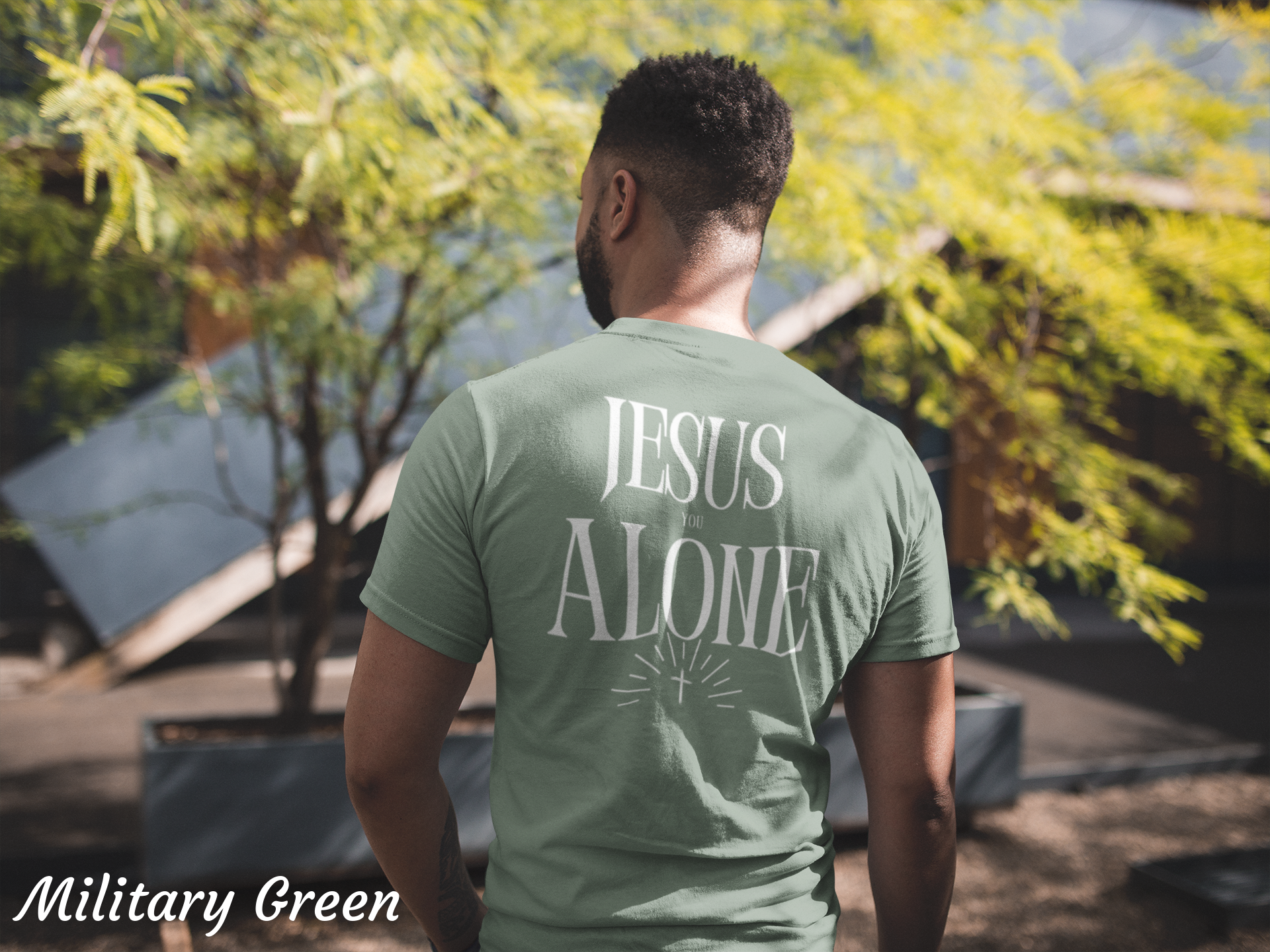 Jesus You Alone Christian Shirt – Faith Worship T-Shirt | Gildan 64000 Softstyle Tee
