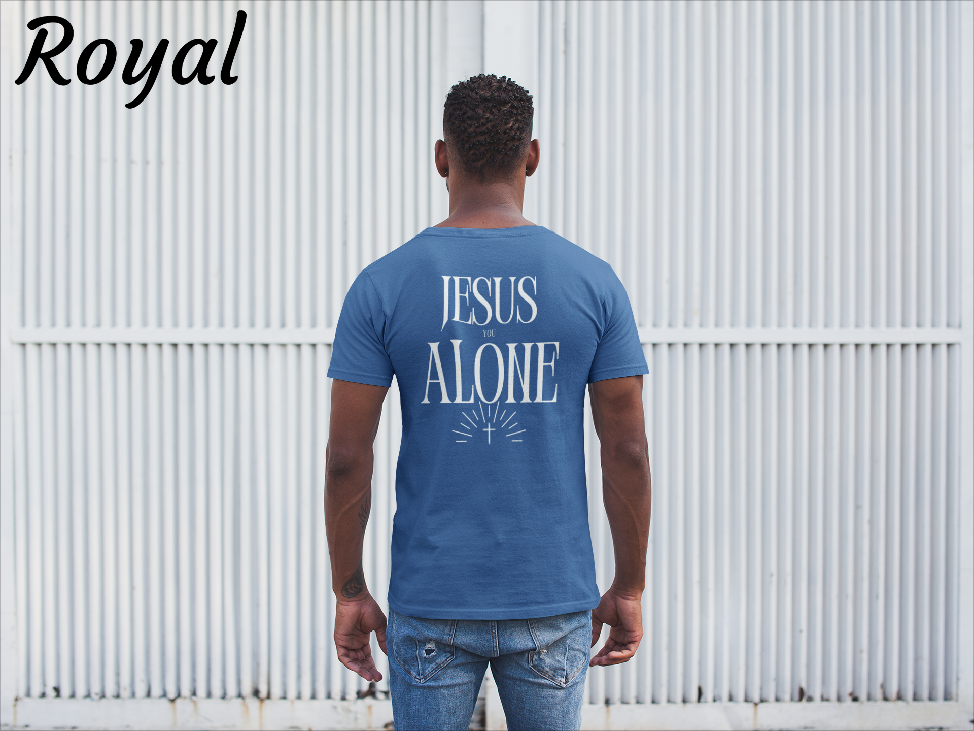 Jesus You Alone Christian Shirt – Faith Worship T-Shirt | Gildan 64000 Softstyle Tee
