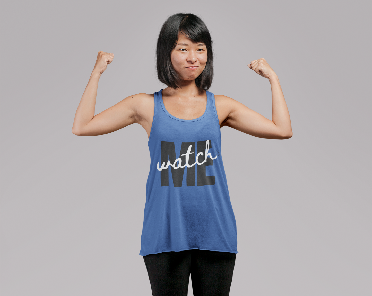 Bella Canvas 8800 Watch Me Tank Top, Christian Motivational Racerback, Faith Based Workout Tank, Inspirational Women’s Flowy Summer Top