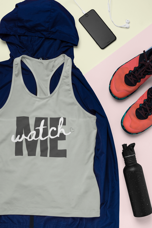 Bella Canvas 8800 Watch Me Tank Top, Christian Motivational Racerback, Faith Based Workout Tank, Inspirational Women’s Flowy Summer Top