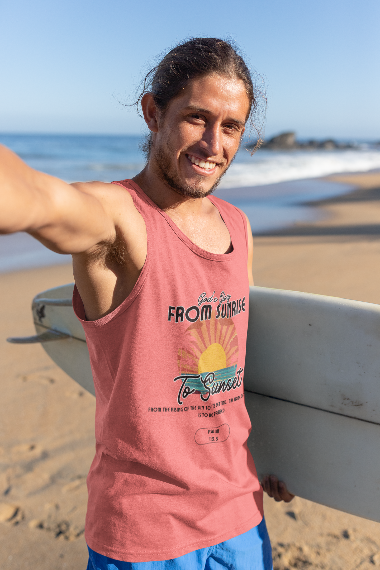 God’s Glory from Sunrise to Sunset Christian Tank Top – Comfort Colors 9360 Faith Shirt