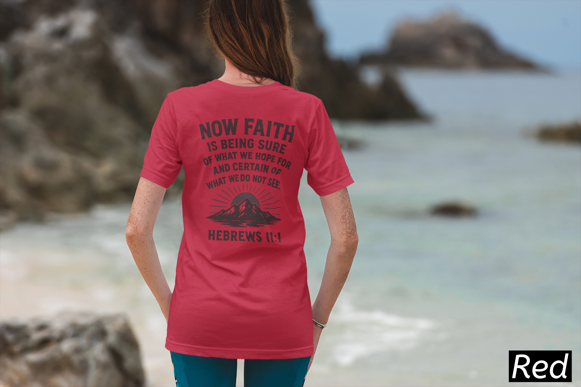 Hebrews 11:1 Shirt, Faith Scripture Tee, Christian Graphic T-Shirt, Vintage Washed Bible Verse Shirt | Christian scripture tee