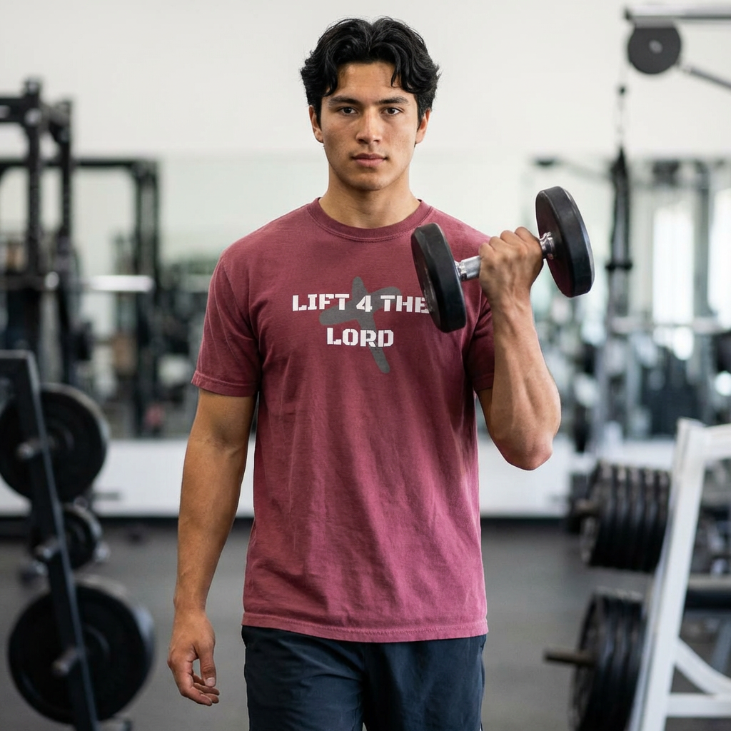 Lift 4 the Lord Christian Shirt – Faith Fitness T-Shirt | Gym Motivation Tee | Comfort Colors 1717