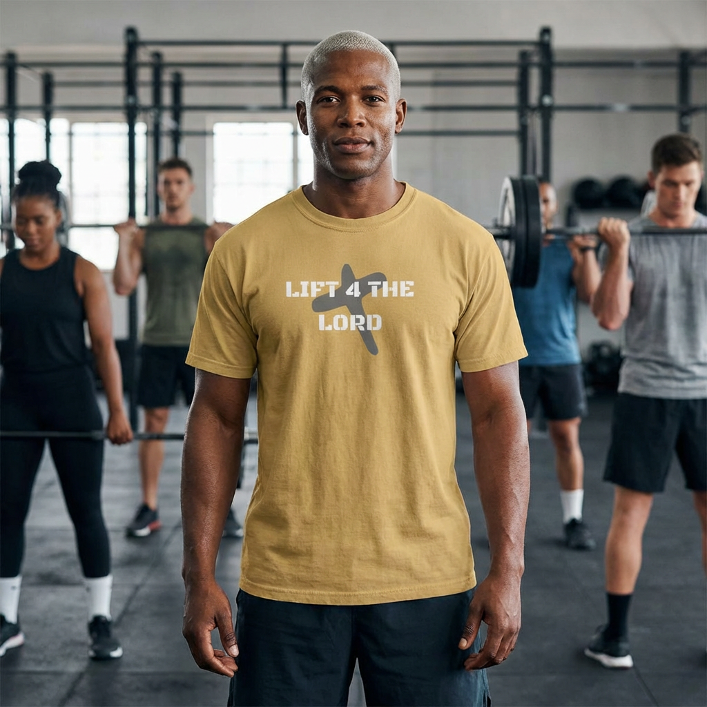 Lift 4 the Lord Christian Shirt – Faith Fitness T-Shirt | Gym Motivation Tee | Comfort Colors 1717