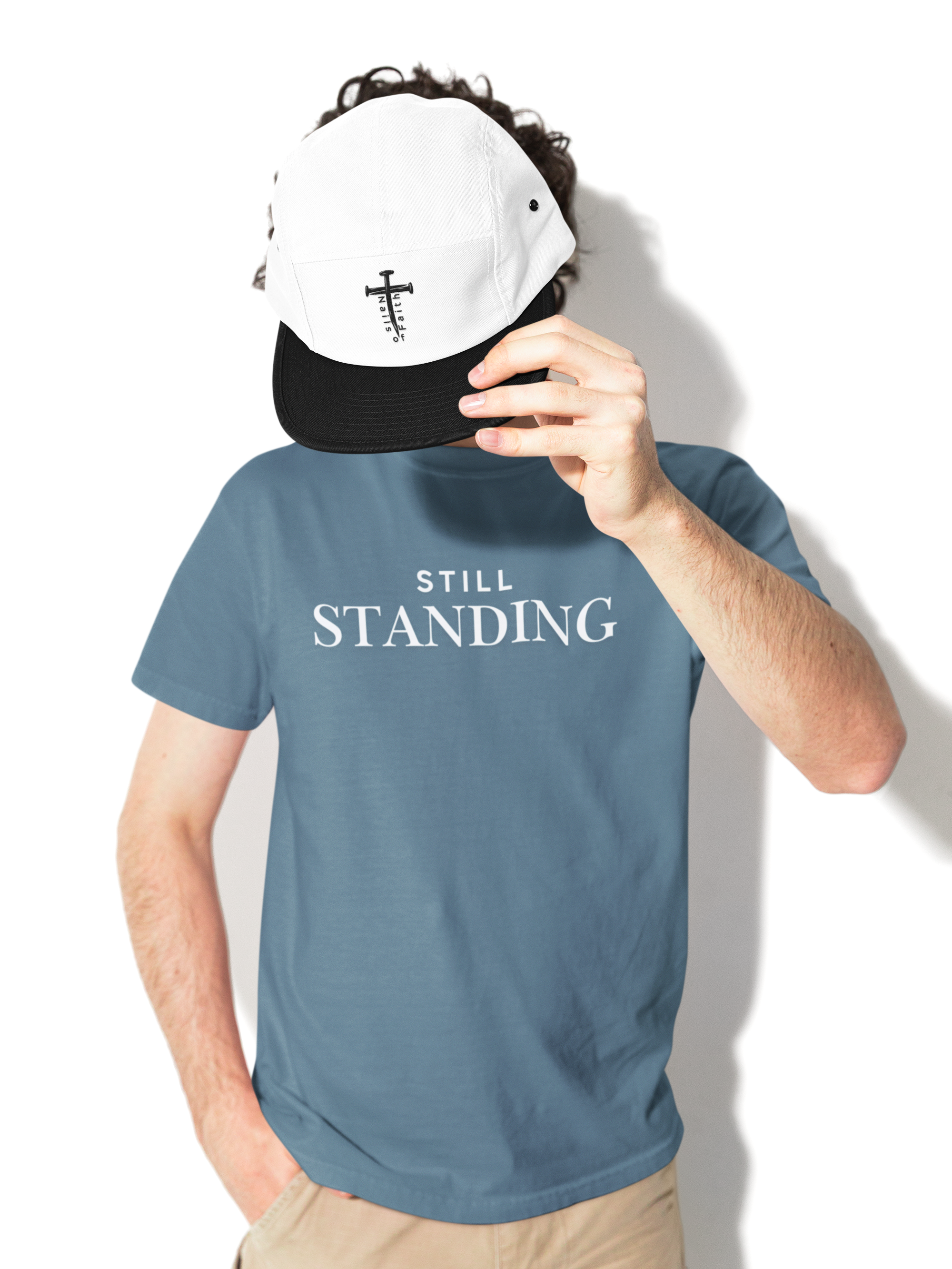 Still Standing Christian Shirt – Comfort Colors 1717 Faith Strength T-Shirt