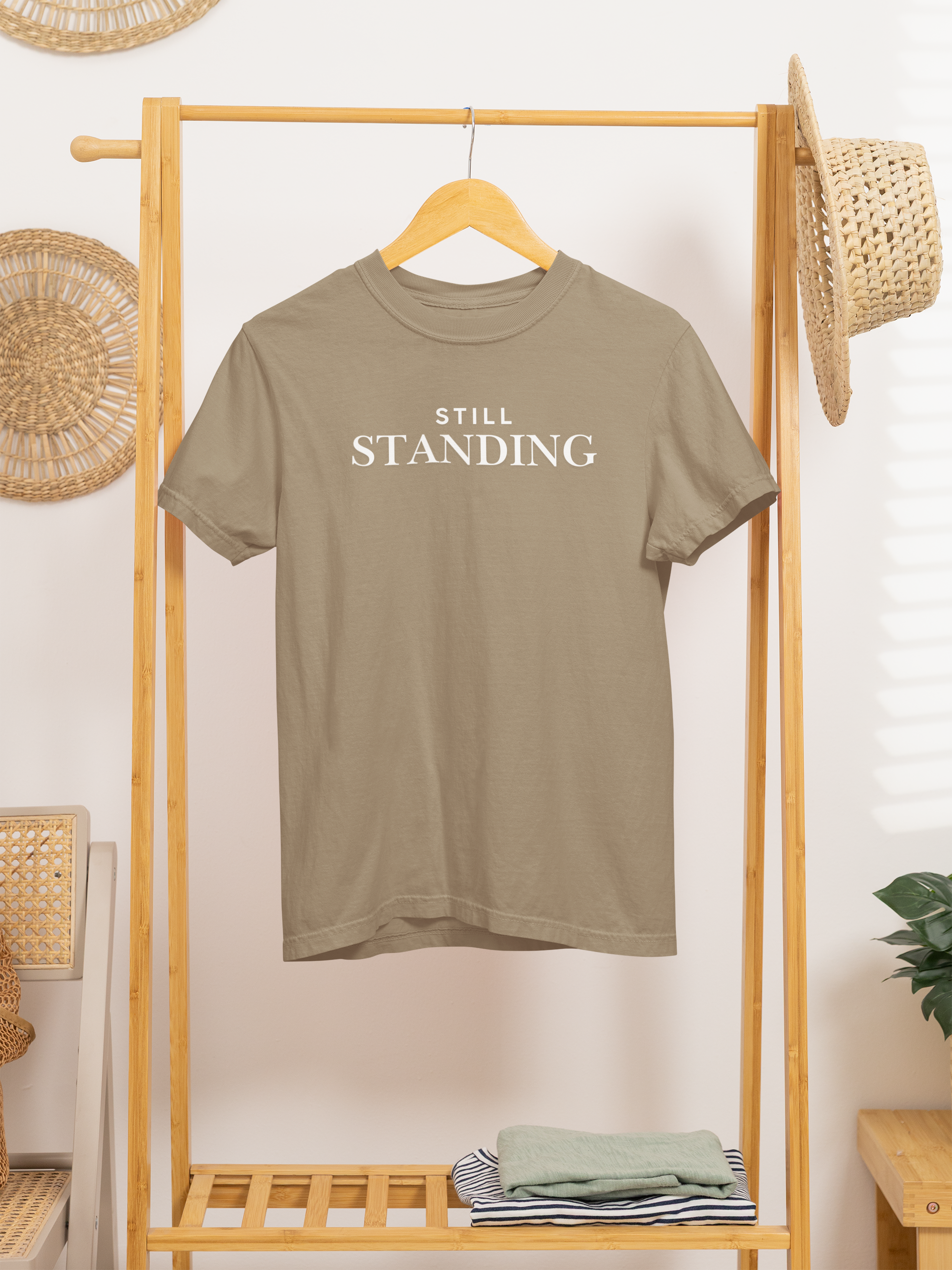 Still Standing Christian Shirt – Comfort Colors 1717 Faith Strength T-Shirt