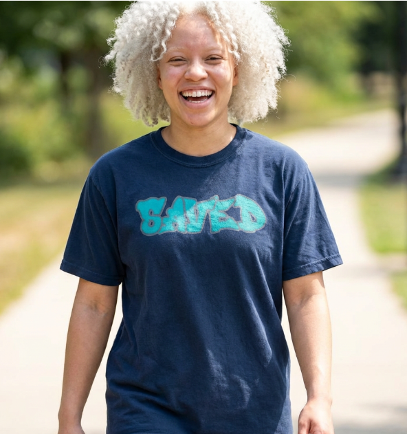 Saved Graffiti Christian Shirt – Streetwear Faith T-Shirt | Urban Christian Apparel | Comfort Colors 1717