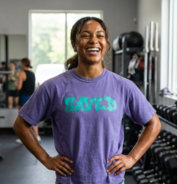 Saved Graffiti Christian Shirt – Streetwear Faith T-Shirt | Urban Christian Apparel | Comfort Colors 1717
