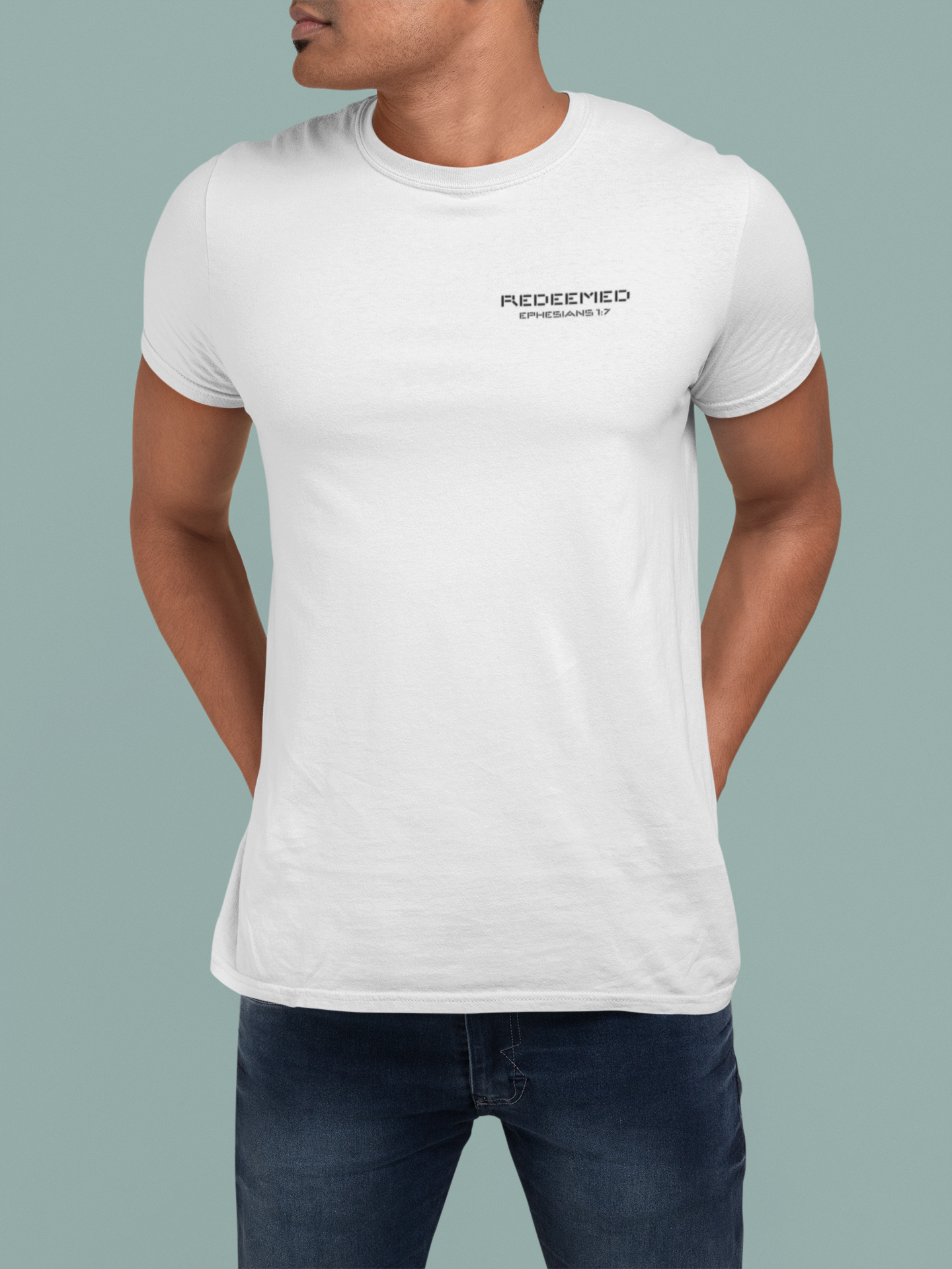 Redeemed Christian Shirt – Ephesians 1:7 Bible Verse T-Shirt | Faith Apparel | Comfort Colors 1717