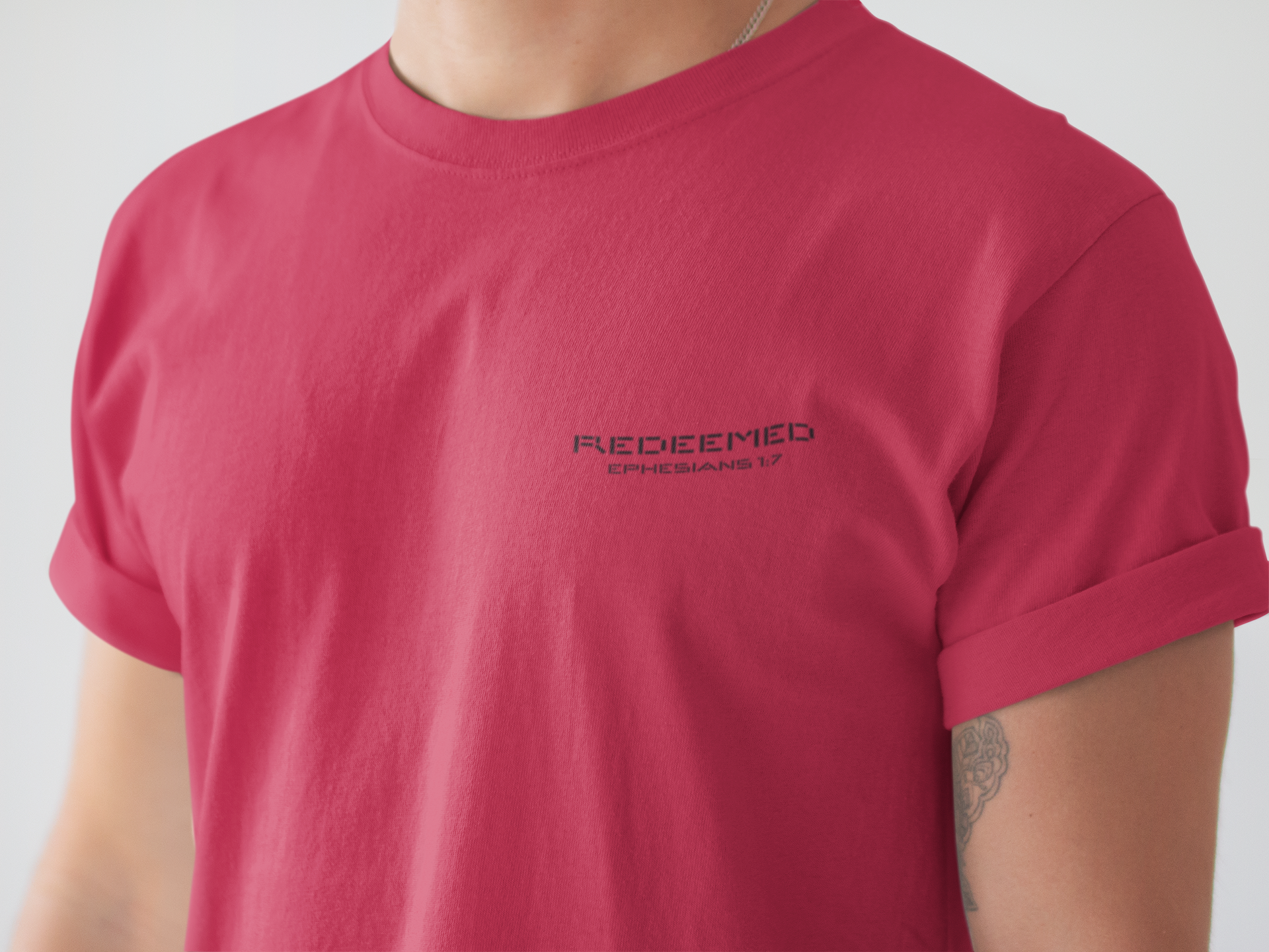 Redeemed Christian Shirt – Ephesians 1:7 Bible Verse T-Shirt | Faith Apparel | Comfort Colors 1717