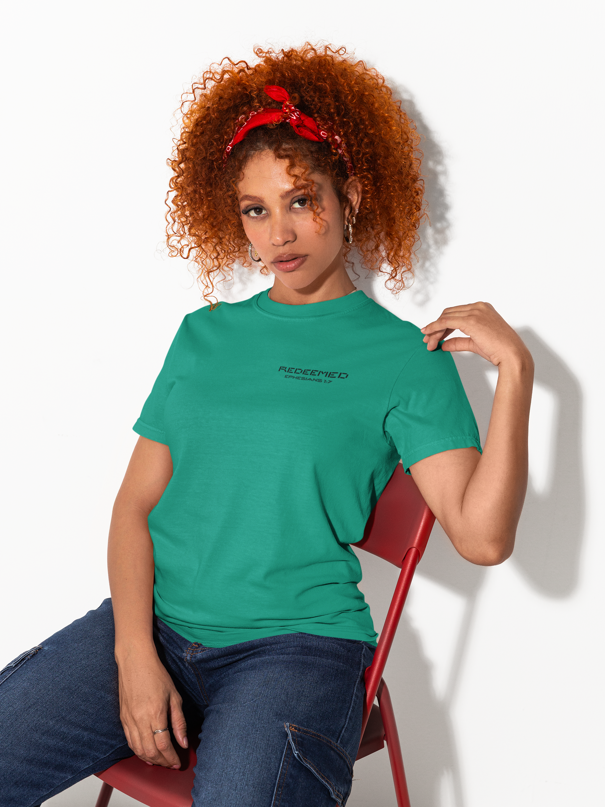 Redeemed Christian Shirt – Ephesians 1:7 Bible Verse T-Shirt | Faith Apparel | Comfort Colors 1717