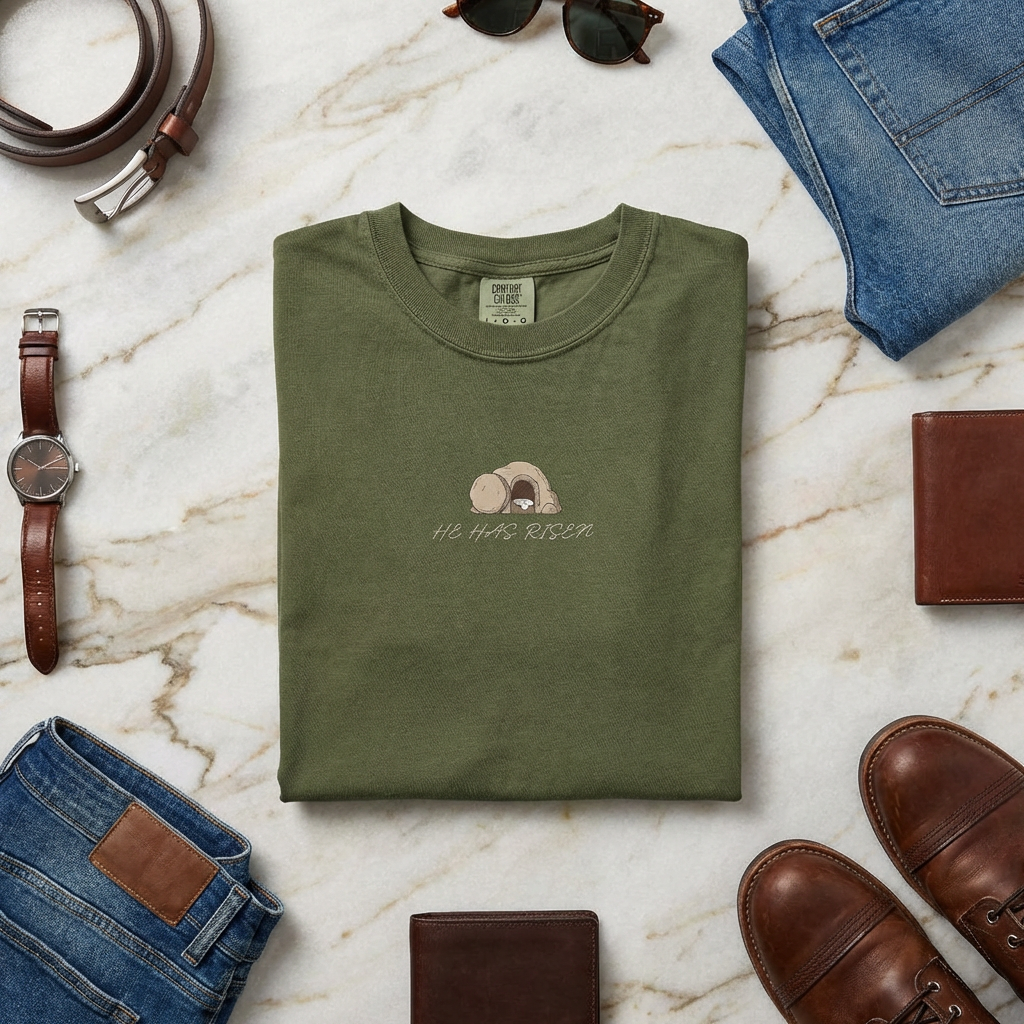 Panda Vintage Sunset T‑Shirt — 'Make Time' Minimal Graphic Tee