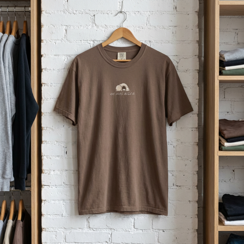 Panda Vintage Sunset T‑Shirt — 'Make Time' Minimal Graphic Tee