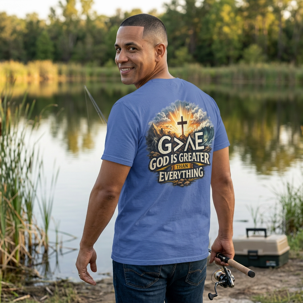 God Is Greater Than Everything | God Math | Comfort Colors 1717 Christian T-Shirt