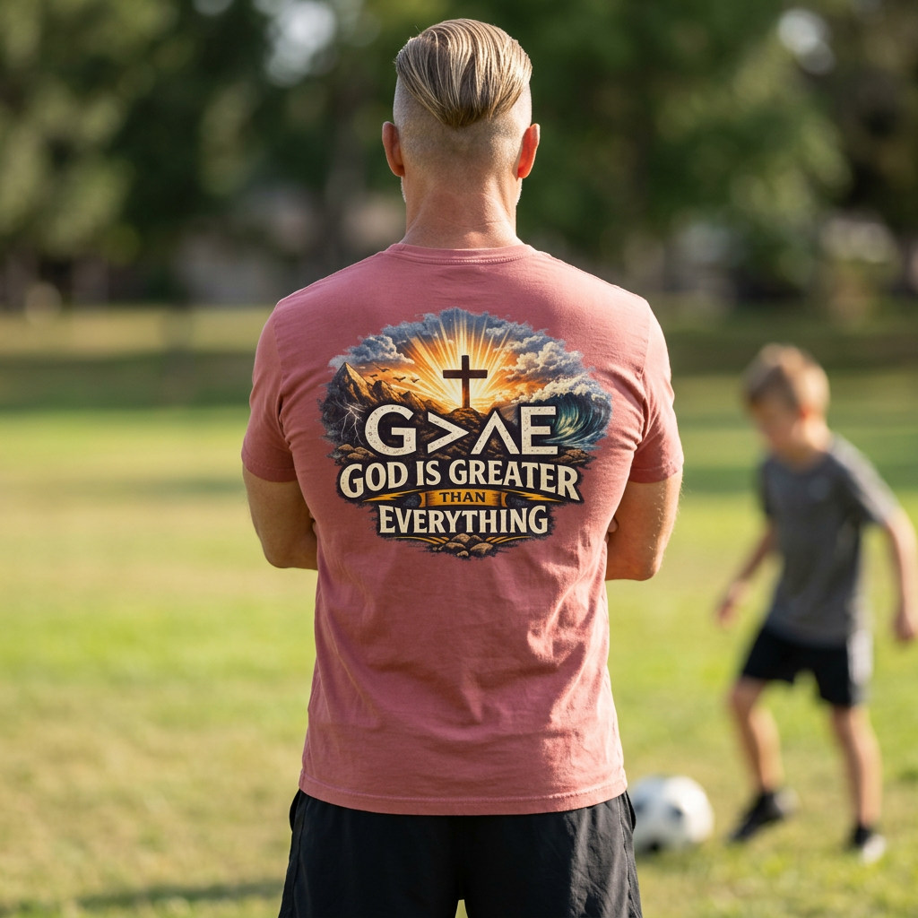 God Is Greater Than Everything | God Math | Comfort Colors 1717 Christian T-Shirt
