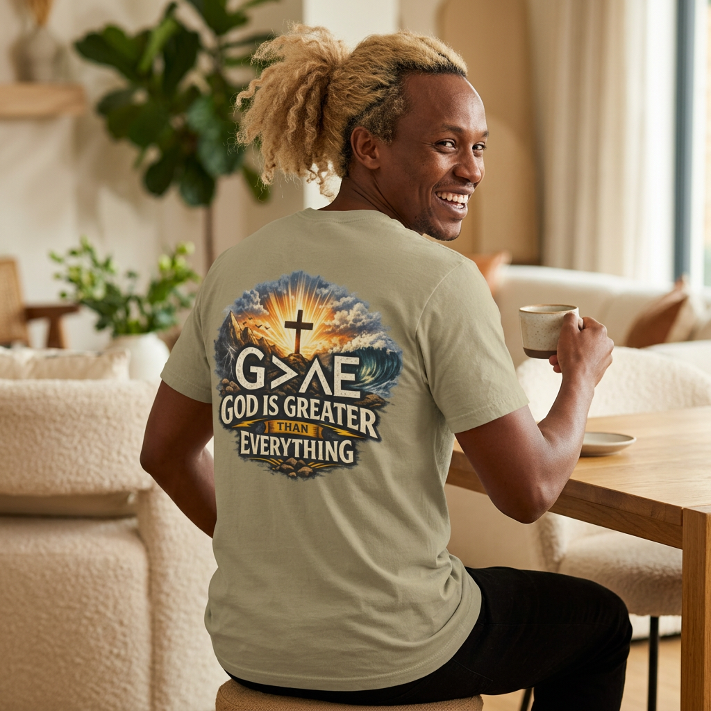 God Is Greater Than Everything | God Math | Comfort Colors 1717 Christian T-Shirt