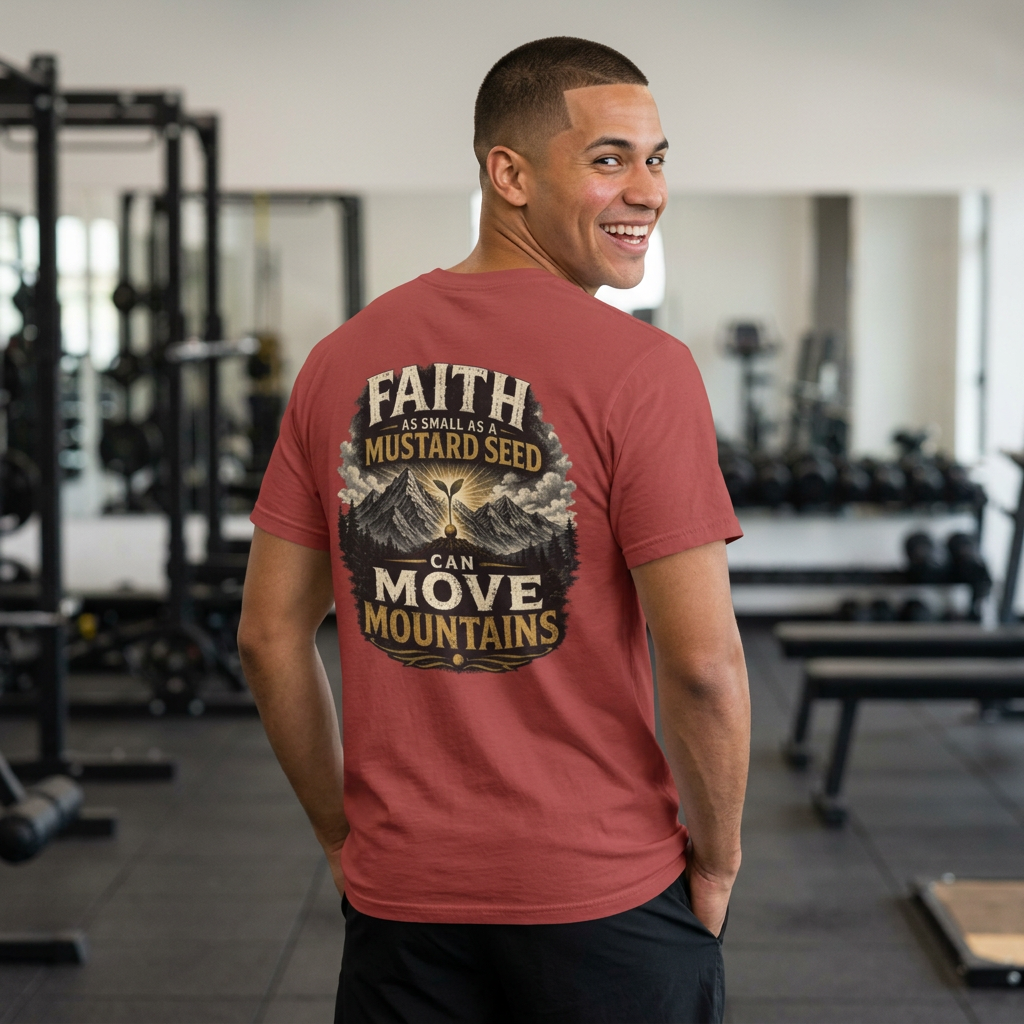 Faith as Small as a Mustard Seed Christian T-Shirt | Matthew 17:20 Tee