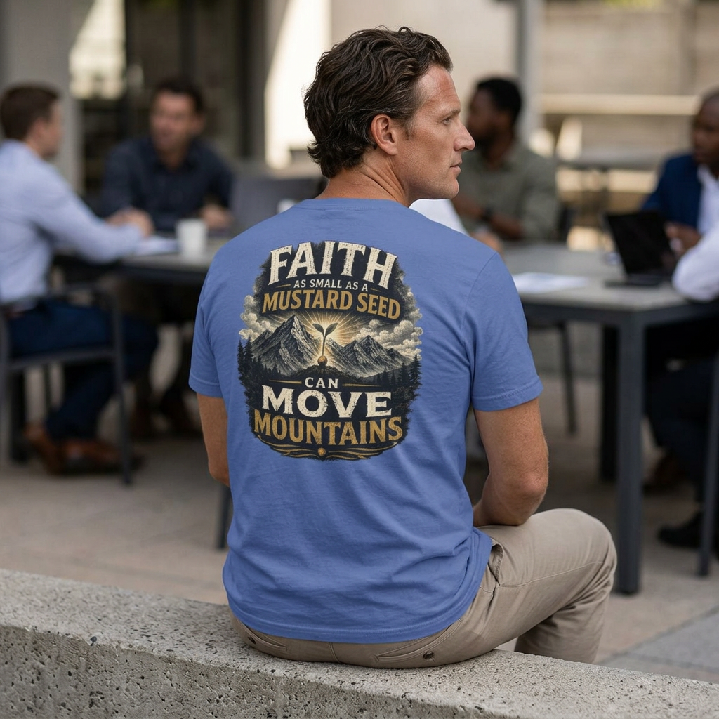 Faith as Small as a Mustard Seed Christian T-Shirt | Matthew 17:20 Tee