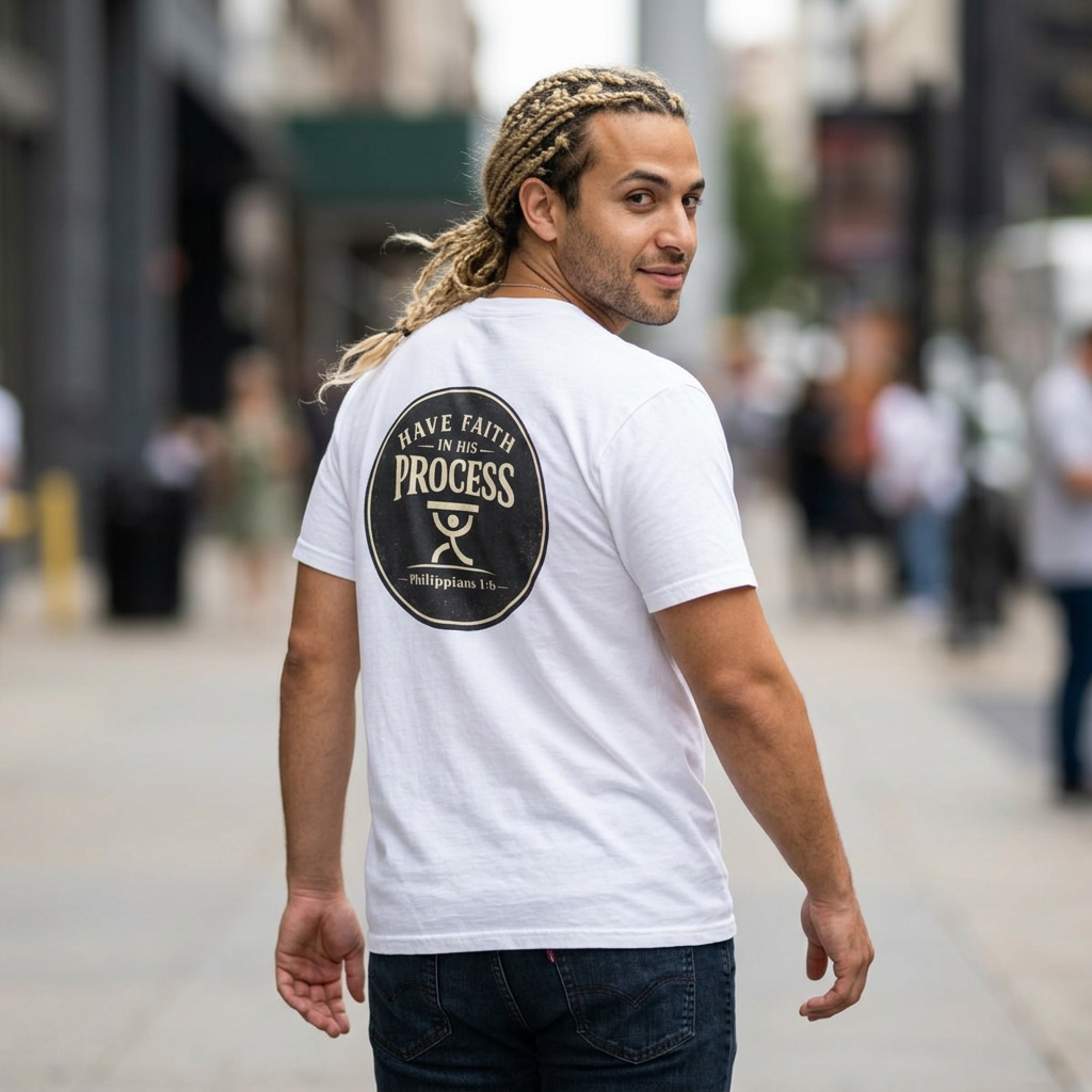 Have Faith in His Process Christian T-Shirt | Philippians 1:6 Tee