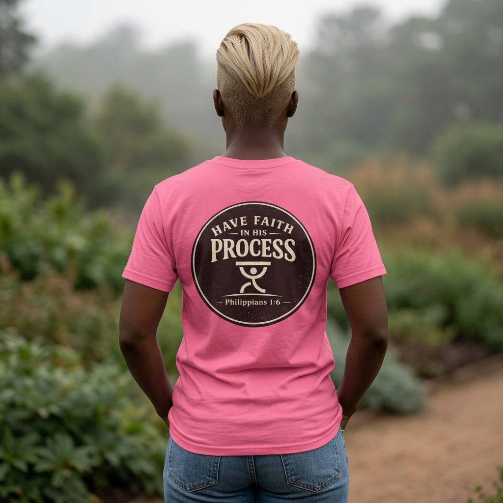 Have Faith in His Process Christian T-Shirt | Philippians 1:6 Tee