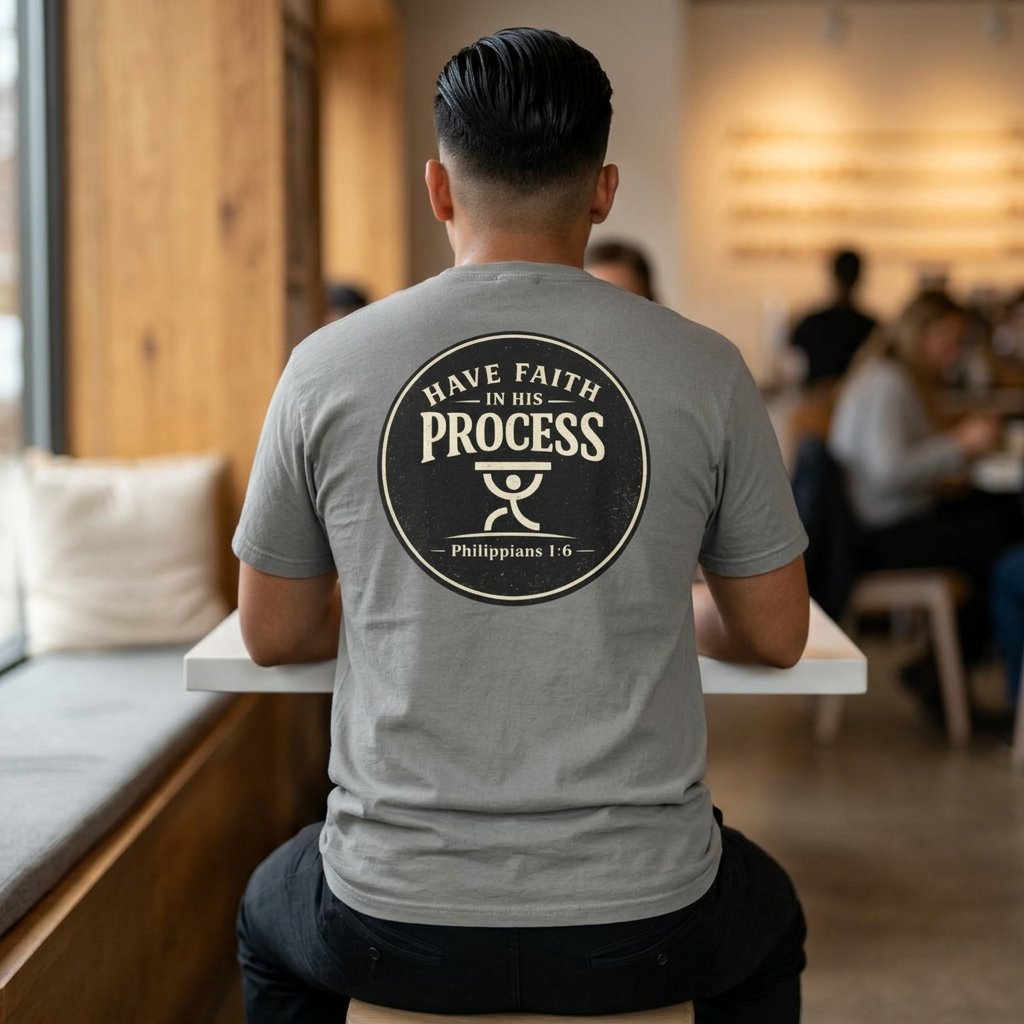 Have Faith in His Process Christian T-Shirt | Philippians 1:6 Tee