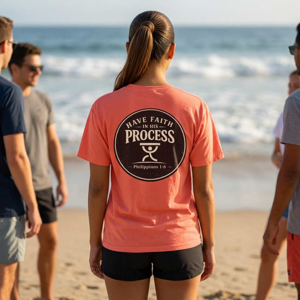 Have Faith in His Process Christian T-Shirt | Philippians 1:6 Tee