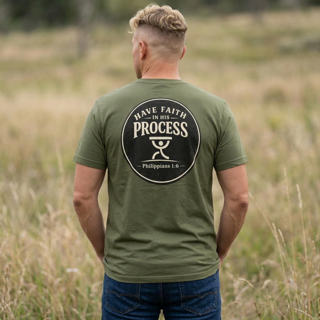 Have Faith in His Process Christian T-Shirt | Philippians 1:6 Tee