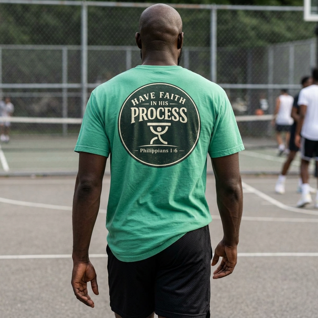 Have Faith in His Process Christian T-Shirt | Philippians 1:6 Tee