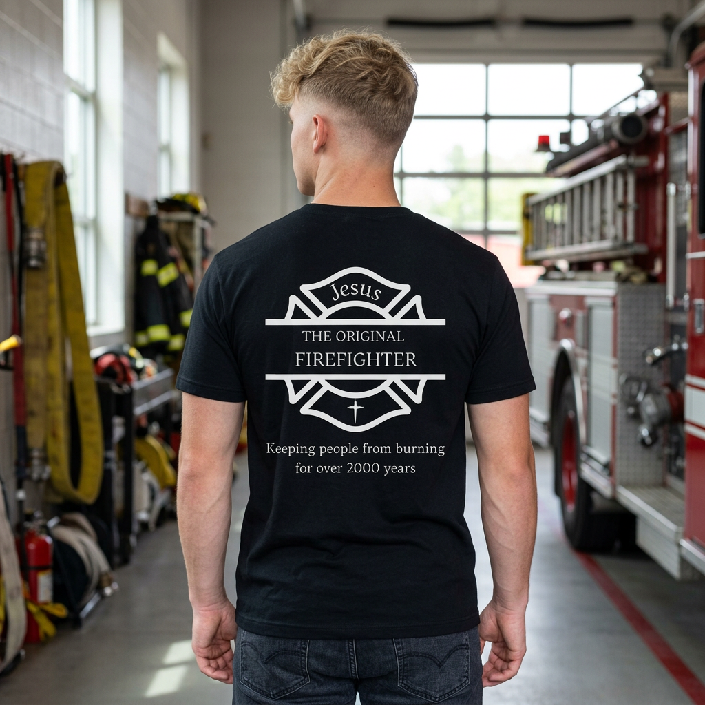 Jesus The Original Firefighter Christian T-Shirt