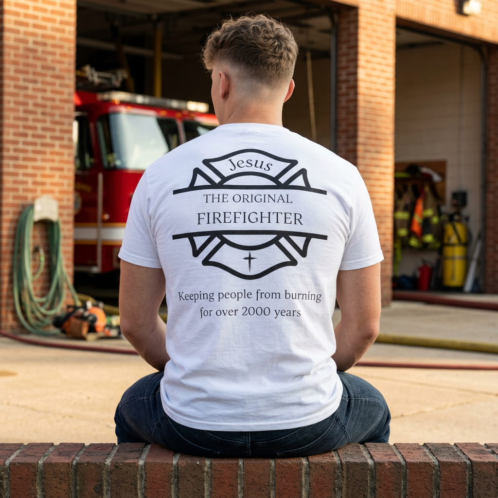 Jesus The Original Firefighter Christian T-Shirt