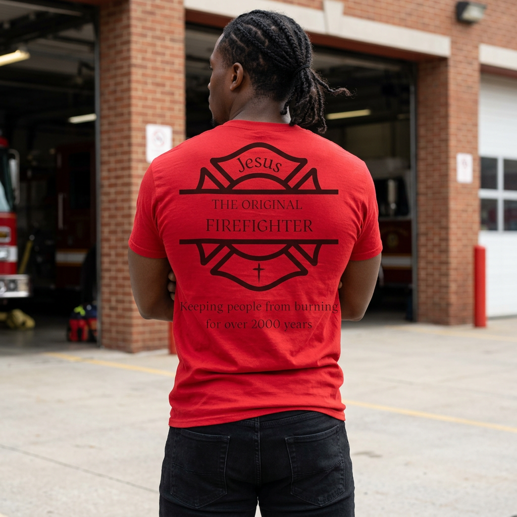 Jesus The Original Firefighter Christian T-Shirt