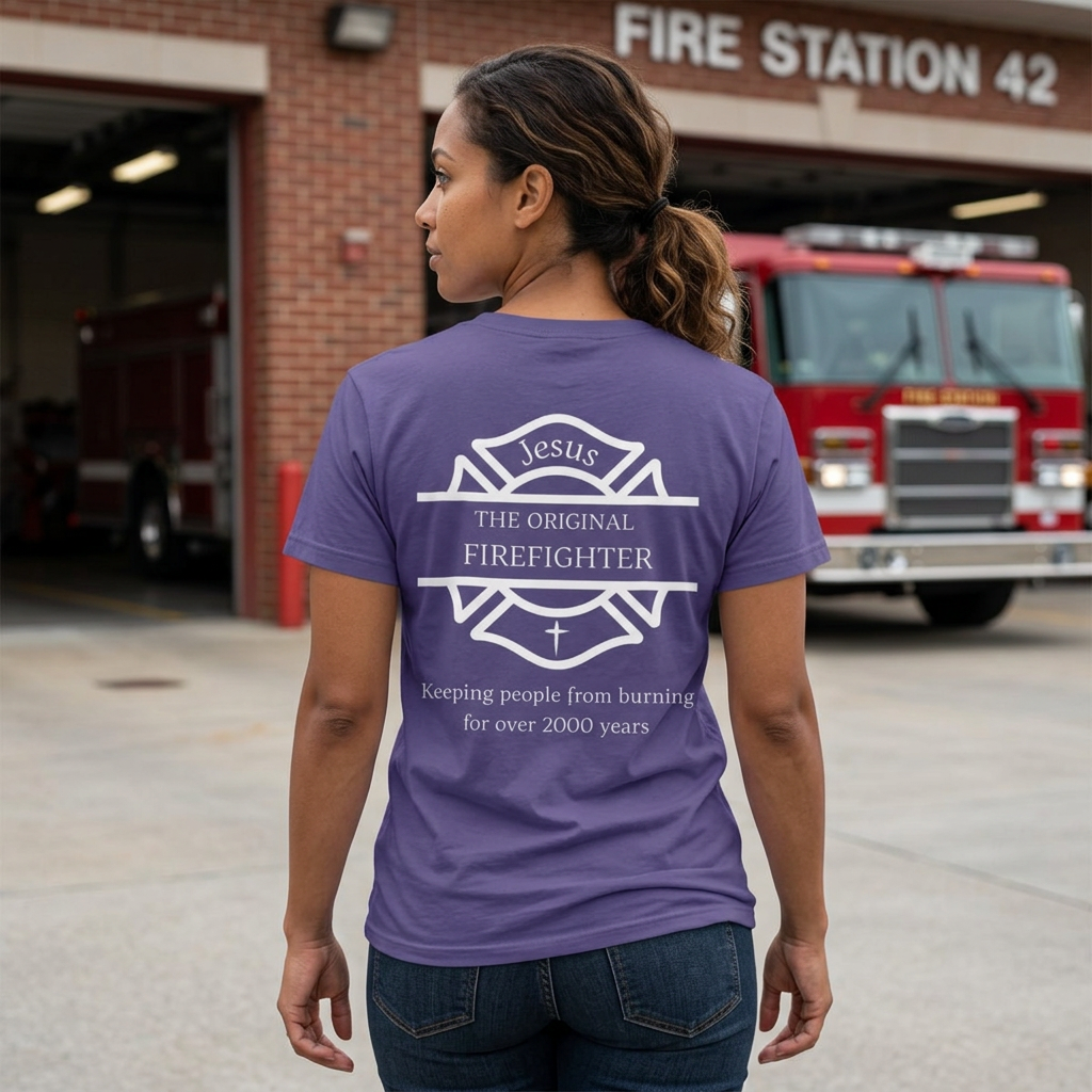Jesus The Original Firefighter Christian T-Shirt